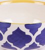 Yellow & Blue 150ml (Set of 4) Ceramic Dinner Bowl