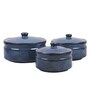 Vareesha Inky Blue Ceramic Bowls with Lid