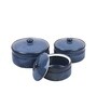 Vareesha Inky Blue Ceramic Bowls with Lid