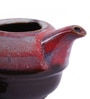 400 Ml Ceramic Tea Pot with Cup in Red Set of 2