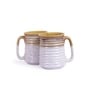 Stoneware White 300 ML Mugs- Set of 2