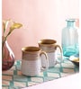 Stoneware White 300 ML Mugs- Set of 2