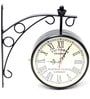 Variety Arts Black Double Sided Wall Clock