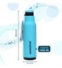 Varmora Sofia| Plastic Insulated Water Bottle| FDA Approved BPA-Free | Hot & Cold Compatible | 1000ml- Pista Green