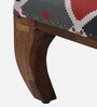 Varnaka Sheesham Wood Foot Stool In Rustic Teak Finish