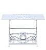 Varner Metal Outdoor Table Set with 2 Chairs in White Colour