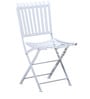 Varner Metal Outdoor Table Set with 2 Chairs in White Colour