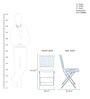 Varner Metal Outdoor Table Set with 2 Chairs in White Colour