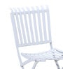 Varner Metal Outdoor Table Set with 2 Chairs in White Colour