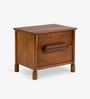 Varnika Bedside In New Teak Dark Finish