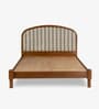Varnika Queen Size Bed In New Teak Dark Finish