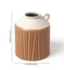 (1Pc) Brown Ceramic Vase For Table Decor