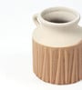 (1Pc) Brown Ceramic Decorative Vase For Living Room Decor