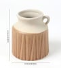 (1Pc) Brown Ceramic Decorative Vase For Living Room Decor
