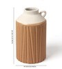 (1Pc) Brown Ceramic Flower Pot For Living Room Decor