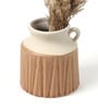 (1Pc) Brown Ceramic Decorative Vase For Living Room Decor