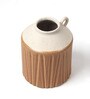 (1Pc) Brown Ceramic Vase For Table Decor