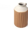 (1Pc) Brown Ceramic Flower Pot For Living Room Decor