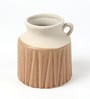 (1Pc) Brown Ceramic Decorative Vase For Living Room Decor