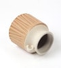 (1Pc) Brown Ceramic Decorative Vase For Living Room Decor