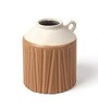 (1Pc) Brown Ceramic Vase For Table Decor