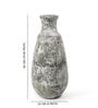(1Pc) White & Brown Terracotta Decorative Vase For Home Decor