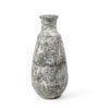 (1Pc) White & Brown Terracotta Decorative Vase For Home Decor