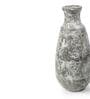 (1Pc) White & Brown Terracotta Decorative Vase For Home Decor