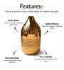 Golden Metal Flower Holder