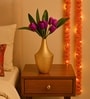 Golden Metal Flower Vase
