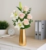 Golden Metal Flower Holder