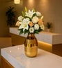 Golden Metal Flower Holder