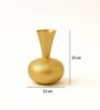Golden Metal Flower Vase