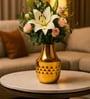 Golden Metal Flower Holder