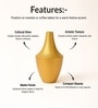 Golden Metal Flower Vase