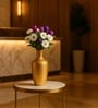 Golden Metal Flower Vase