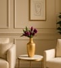 Golden Metal Flower Vase