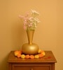 Golden Metal Flower Vase