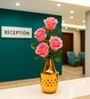 Golden Metal Flower Holder