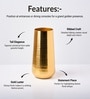 Golden Metal Flower Holder