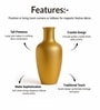 Golden Metal Flower Vase
