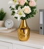 Golden Metal Flower Holder