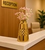 Golden Metal Flower Holder