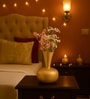 Golden Metal Flower Vase