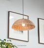 Vassa : Unique handmade Woven Hanging Pendant Light, Natural/Cane Pendant Light
