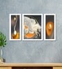 Vastu Flying Horse Design MDF Art Print Set of 3