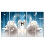 Vastu Swan Love Multicolour MDF Art Panels