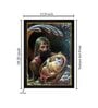 Vasudev Carrying Krishna Texture Paper Framed Art Print