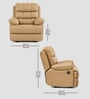 Vatican Leatherette Electric 1 Seater Recliner With USB Port In Sandstone Beige Colour Vatican Leatherette Electric 1 Seater Recliner With USB Port In Sandstone Beige Colour