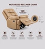 Vatican Leatherette Electric 1 Seater Recliner With USB Port In Sandstone Beige Colour Vatican Leatherette Electric 1 Seater Recliner With USB Port In Sandstone Beige Colour